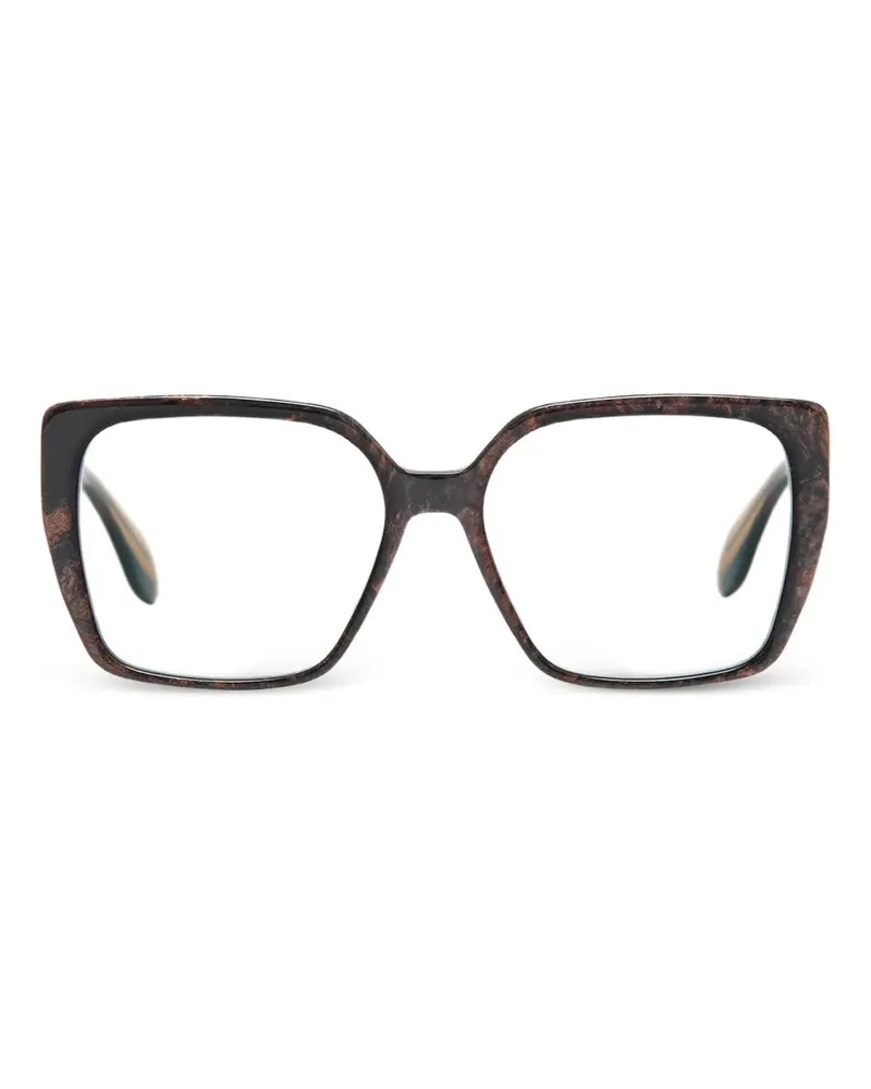GIGI STUDIOS Moss Brille mit eckigem Gestell - Braun Braun