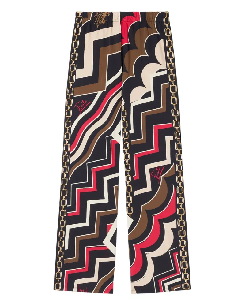 Emilio Pucci Hose mit Istrice-Print - Schwarz Schwarz