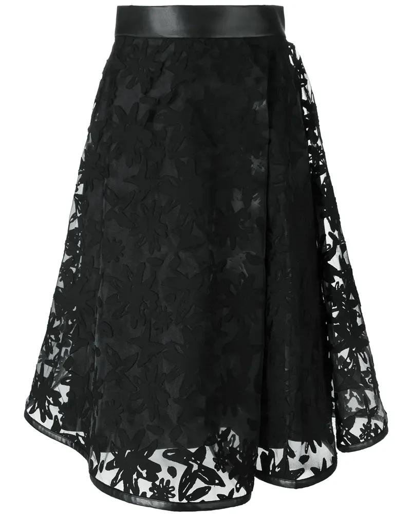 Noir Kei Ninomiya Transparenter Rock - Schwarz Schwarz