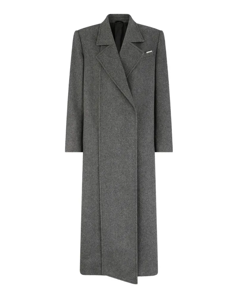 ATTICO double-breasted long coat - Grau Grau