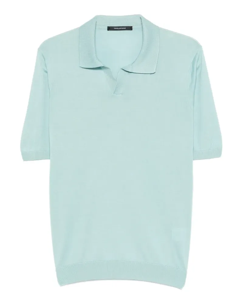 Tagliatore Keith V-neck T-shirt - Blau Blau