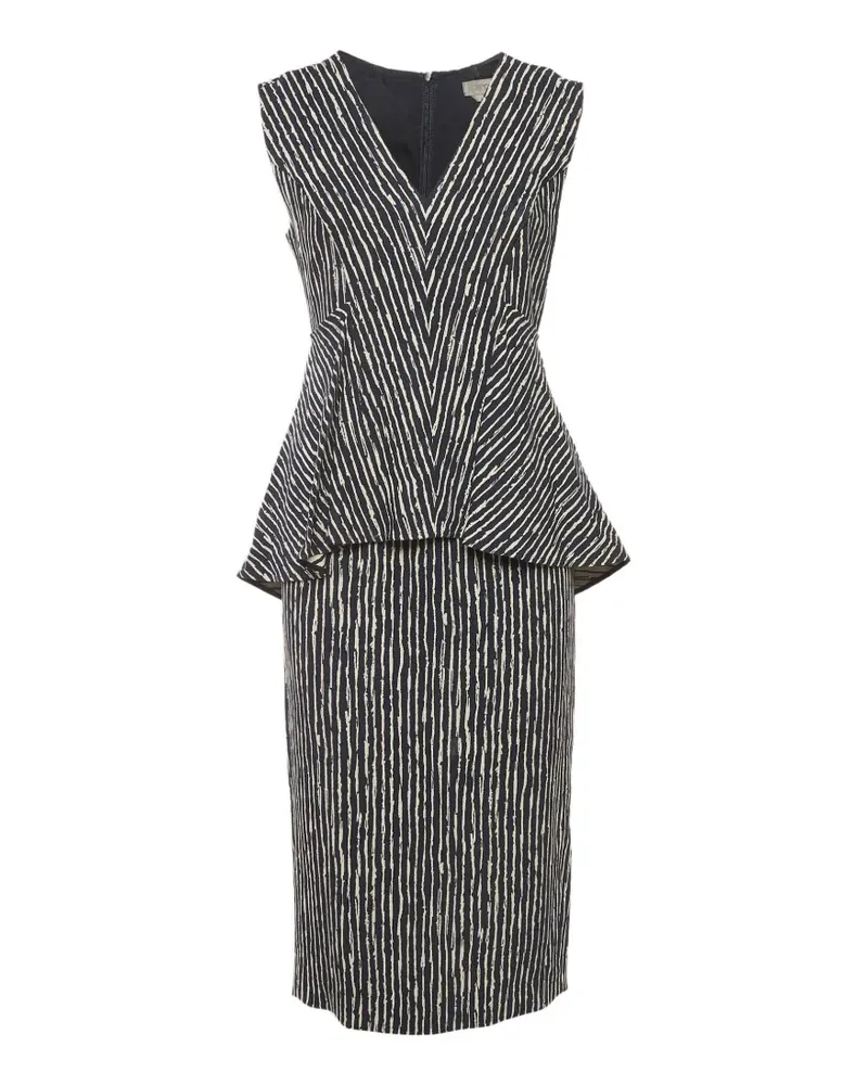 SPORTMAX striped midi dress - Blau Blau
