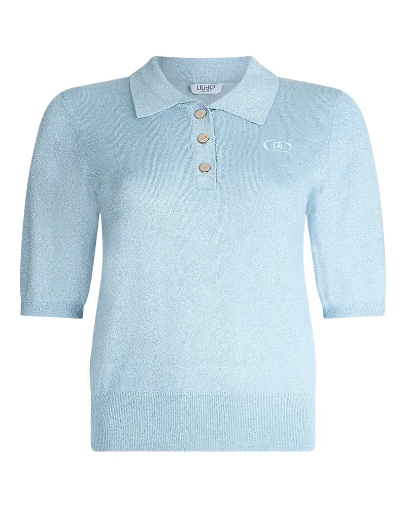 Liu Jo Poloshirt mit Logo-Stickerei - Blau Blau