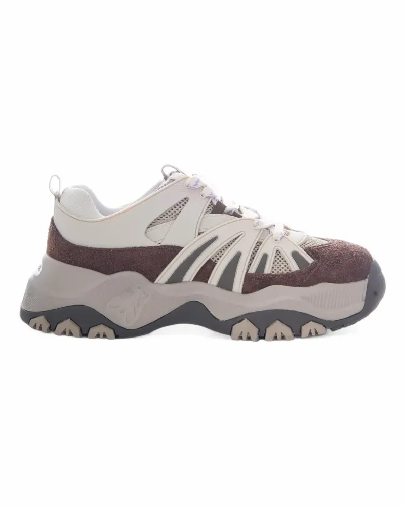 Patrizia Pepe panelled chunky-sole sneakers - Braun Braun