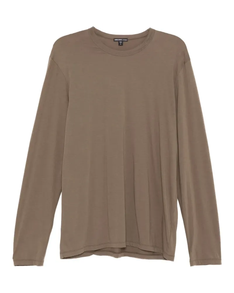 James Perse T-Shirt mit rundem Ausschnitt - Braun Braun