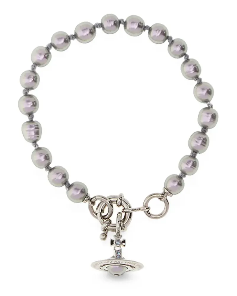 Vivienne Westwood Orb faux-pearl bracelet - Grau Grau