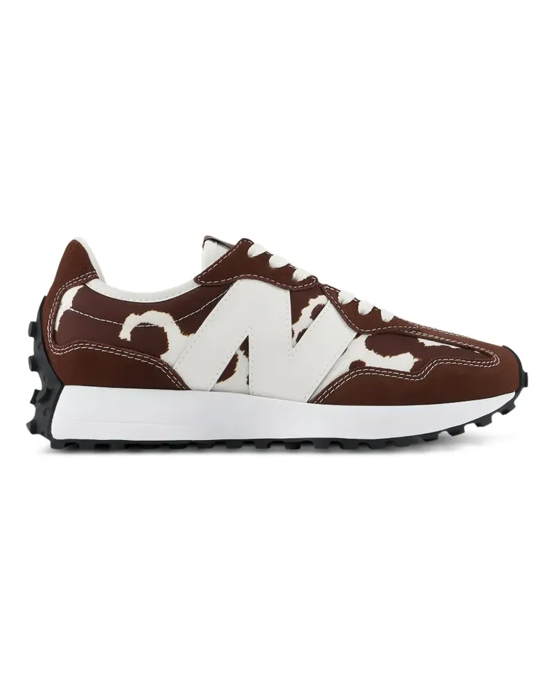 New Balance 327 Sneakers mit Kuhfell-Optik - Braun Braun