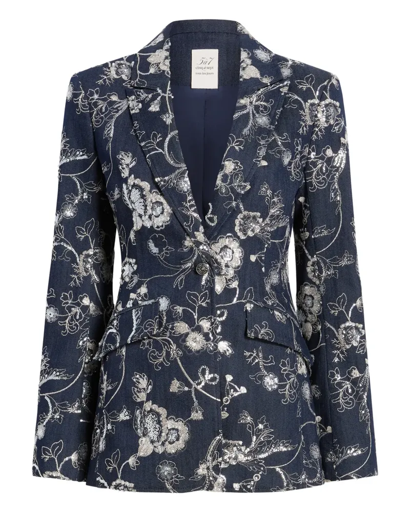 Cinq à Sept Cheyenne Blazer mit Stickerei - Blau Blau