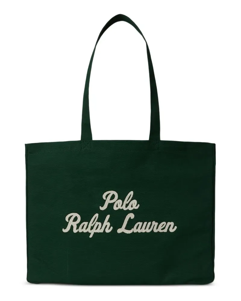 Ralph Lauren Shopper mit Logo-Stickerei - Grün Grün