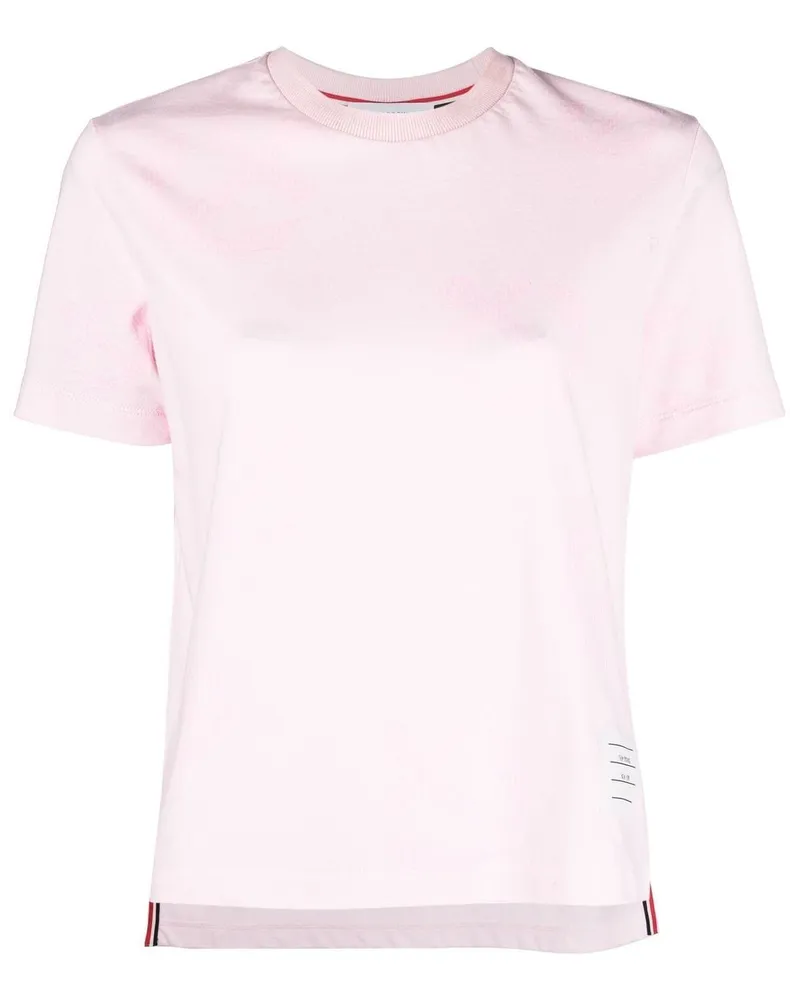 Thom Browne Seidenhemd mit Anker-Print - Rosa Rosa
