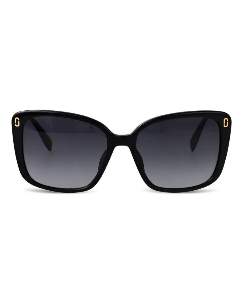 Marc Jacobs Geometrische Sonnenbrille - Schwarz Schwarz