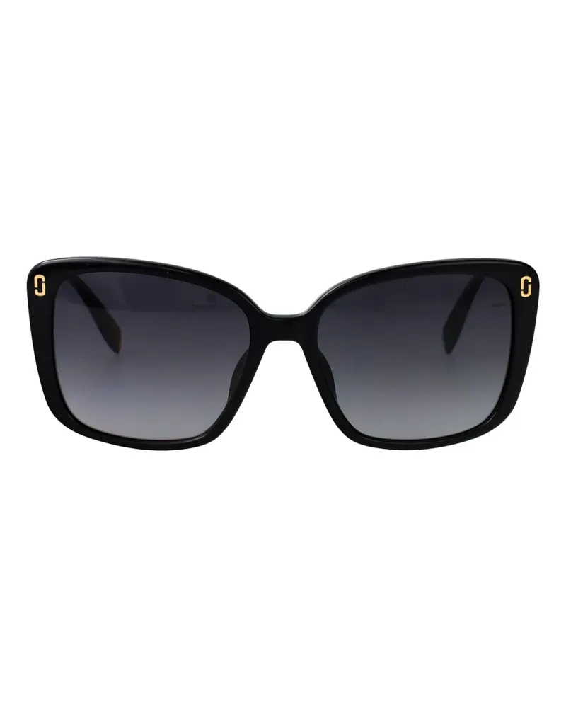 Marc Jacobs Geometrische Sonnenbrille - Schwarz Schwarz