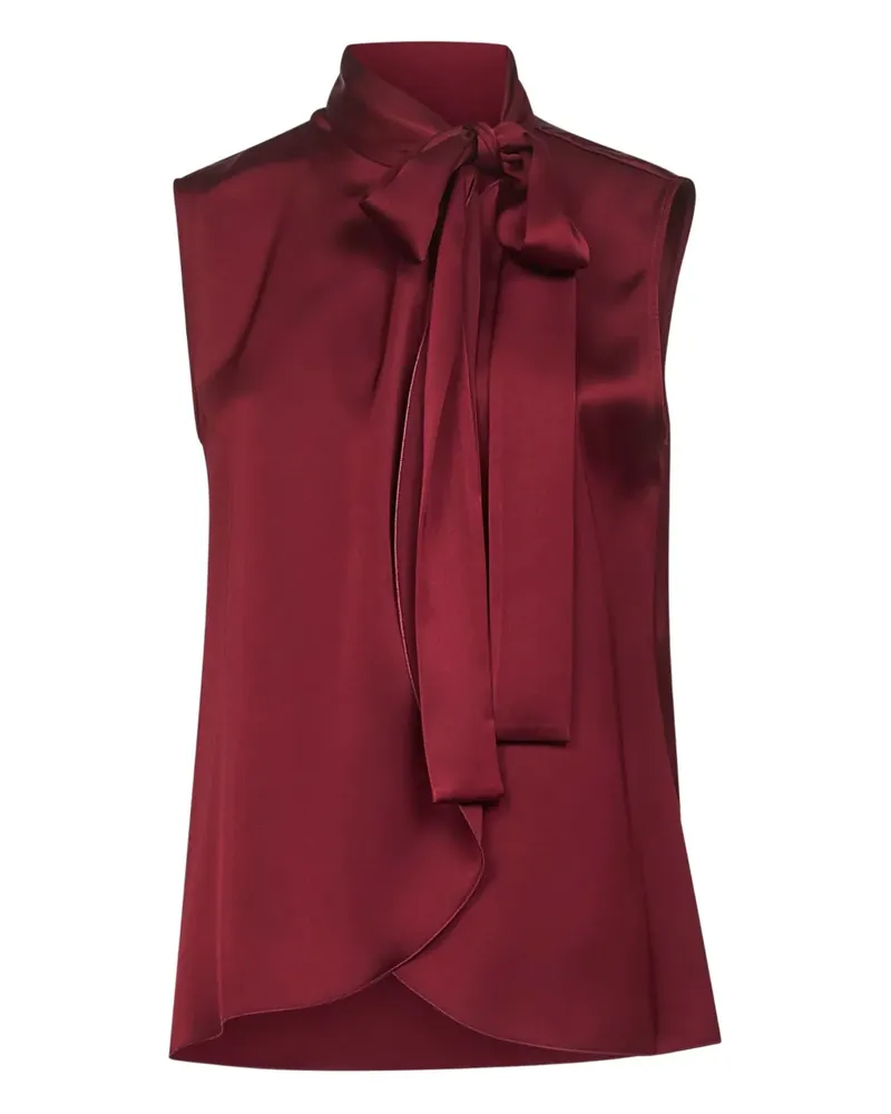 Blanca Top mit Lavallière-Kragen - Rot Rot