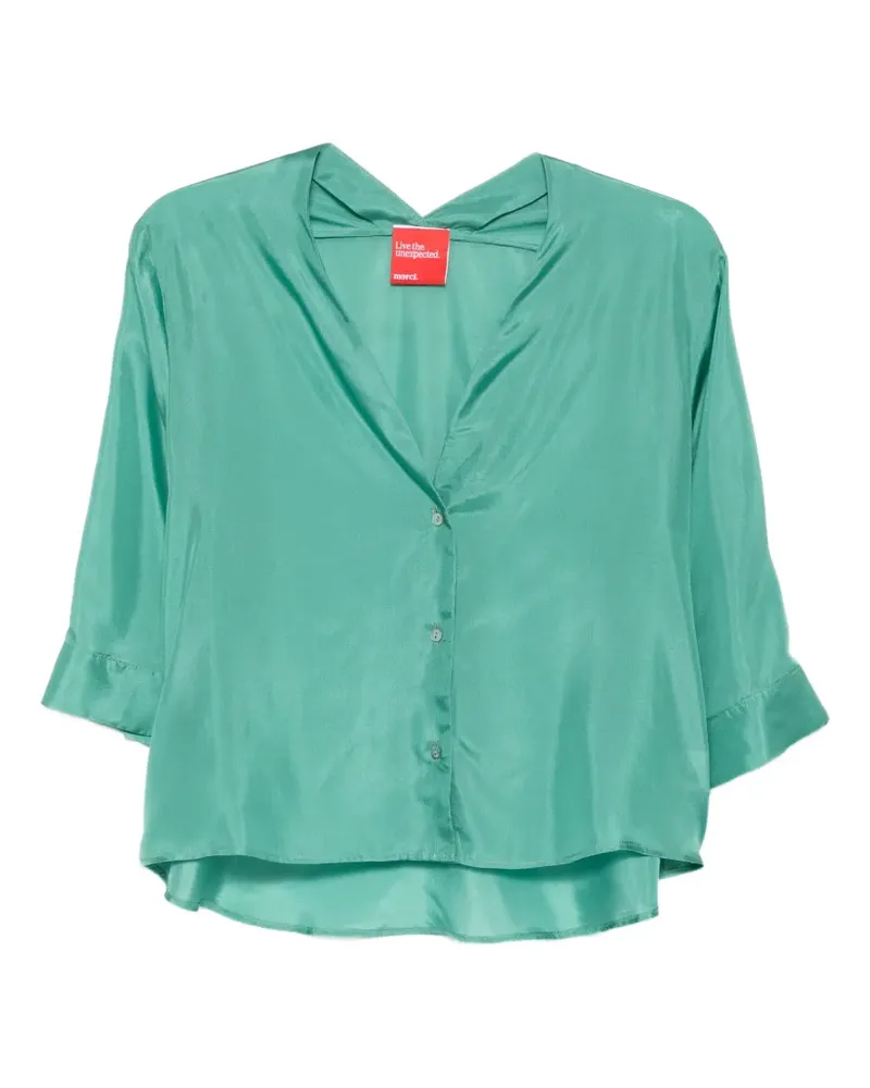 ..,merci buttoned shirt - Grün Grün