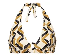 Dimension Bikinioberteil mit geometrischem Print - Weiß