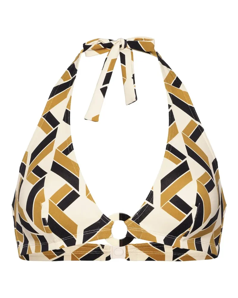 Eres Dimension Bikinioberteil mit geometrischem Print - Weiß Weiß