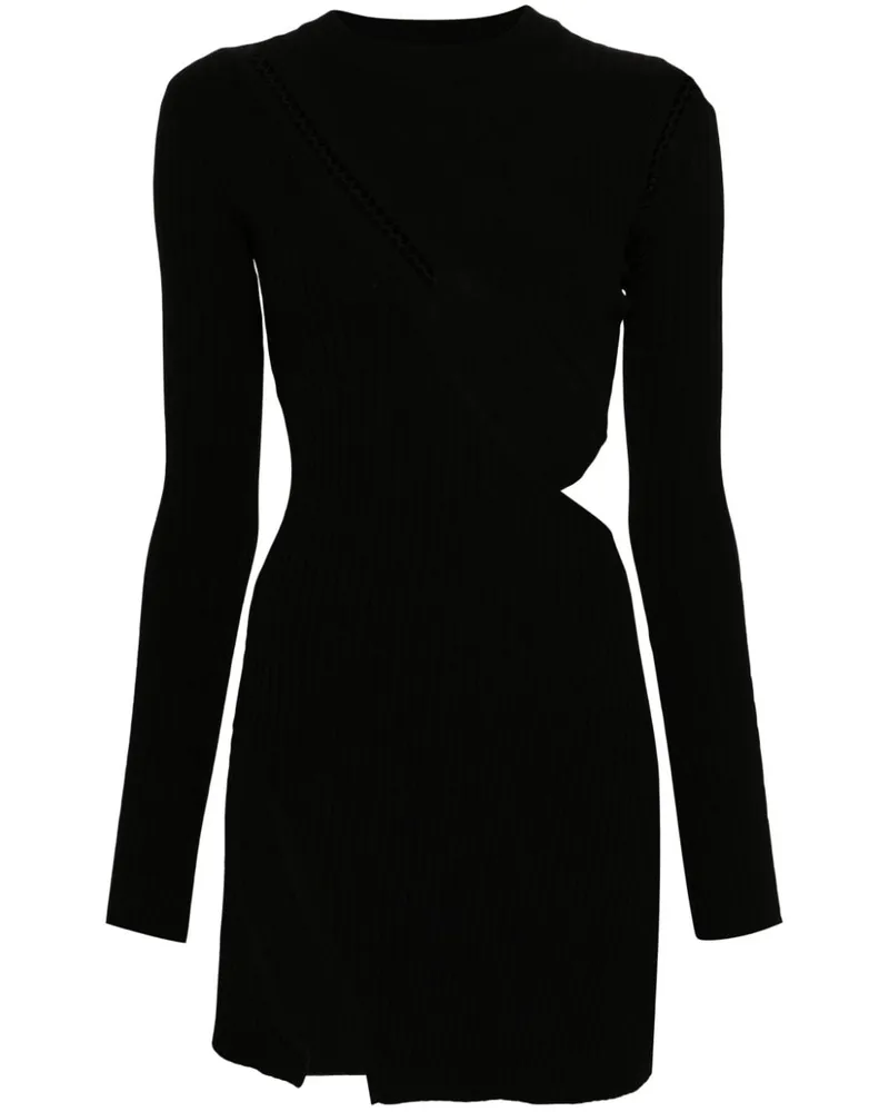 ATTICO Minikleid mit Cut-Out - Schwarz Schwarz