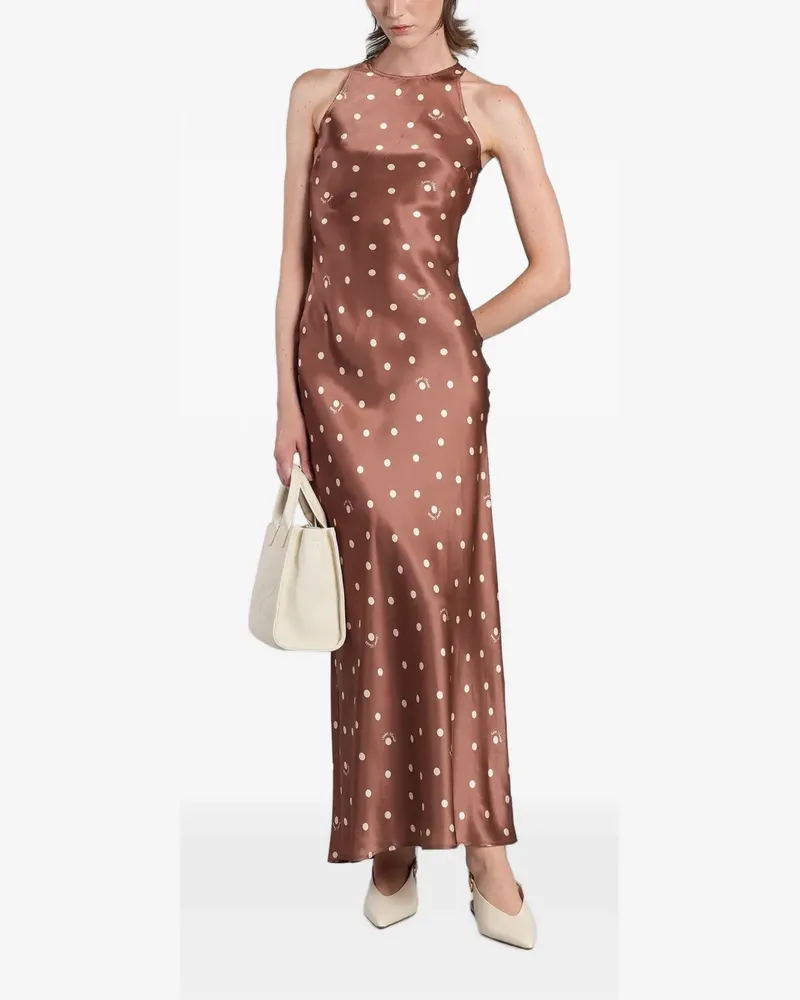 MC2 Saint Barth Gepunktetes Kleid - Braun Braun