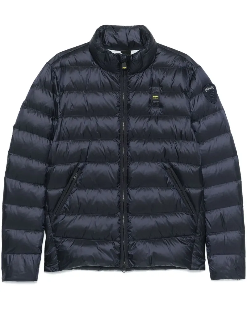Blauer Gesteppte Jacke Blau