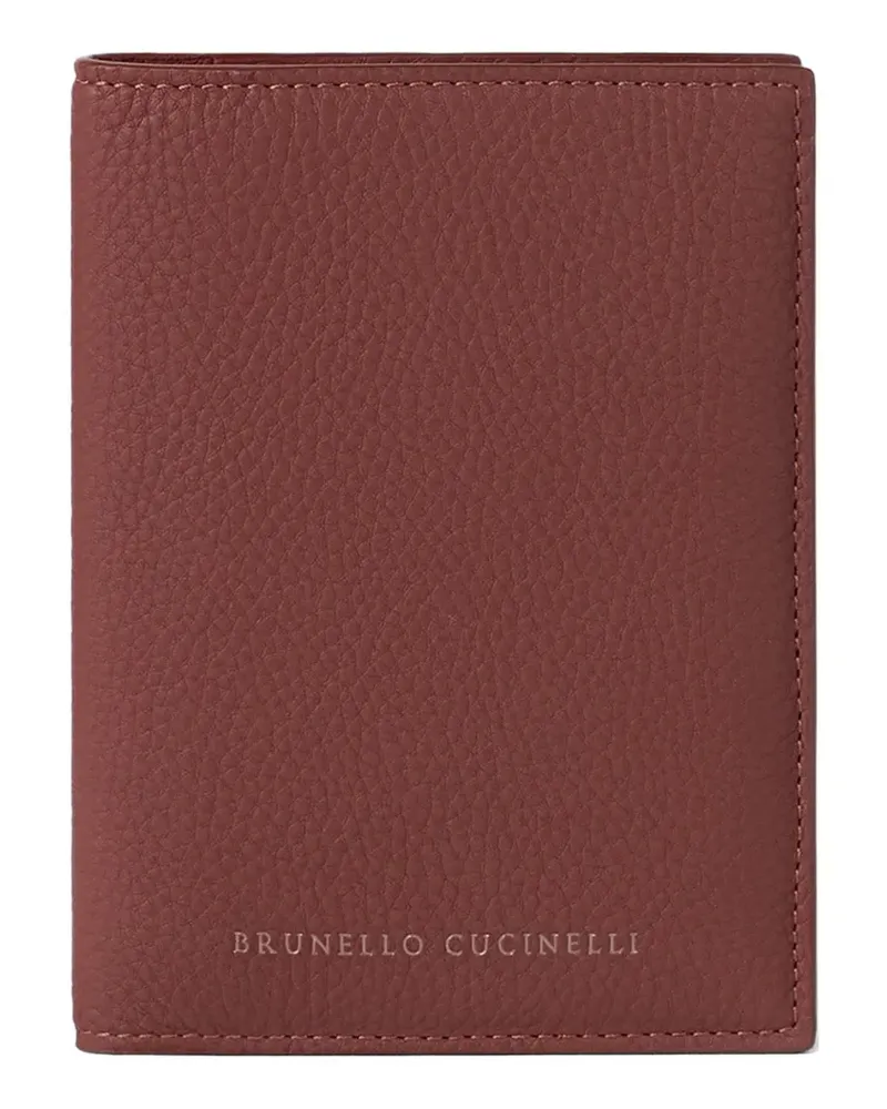 Brunello Cucinelli Pass-Etui aus Leder - Braun Braun
