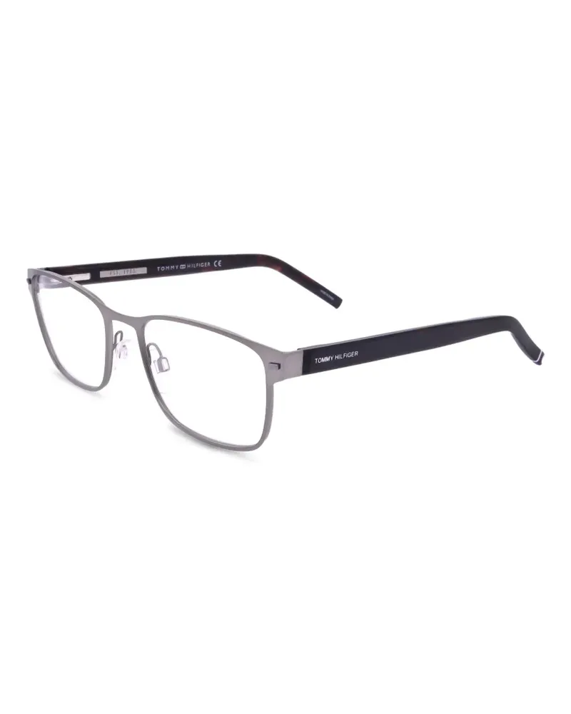 Tommy Hilfiger Eckige Brille mit mattem Finish - Grau Grau