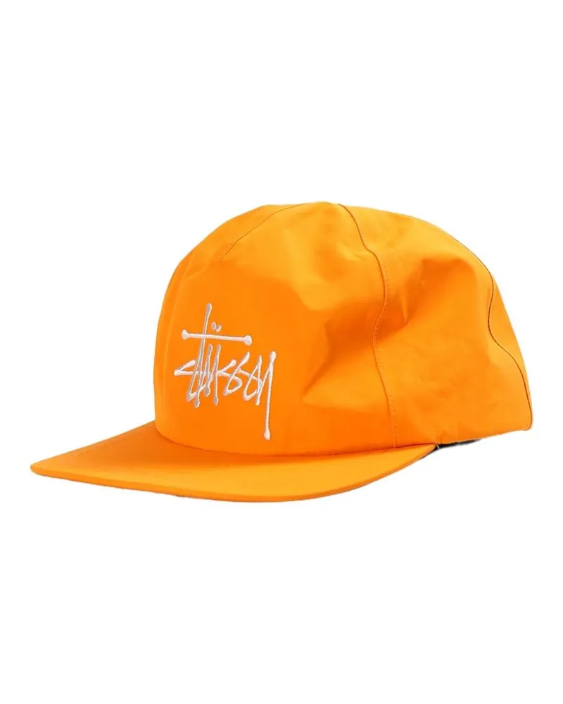 Stüssy logo-embroidered cap Orange