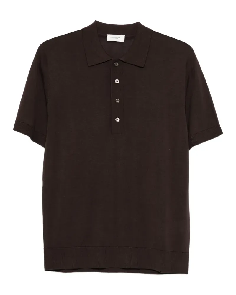 Paolo Pecora Milano buttoned polo shirt - Braun Braun