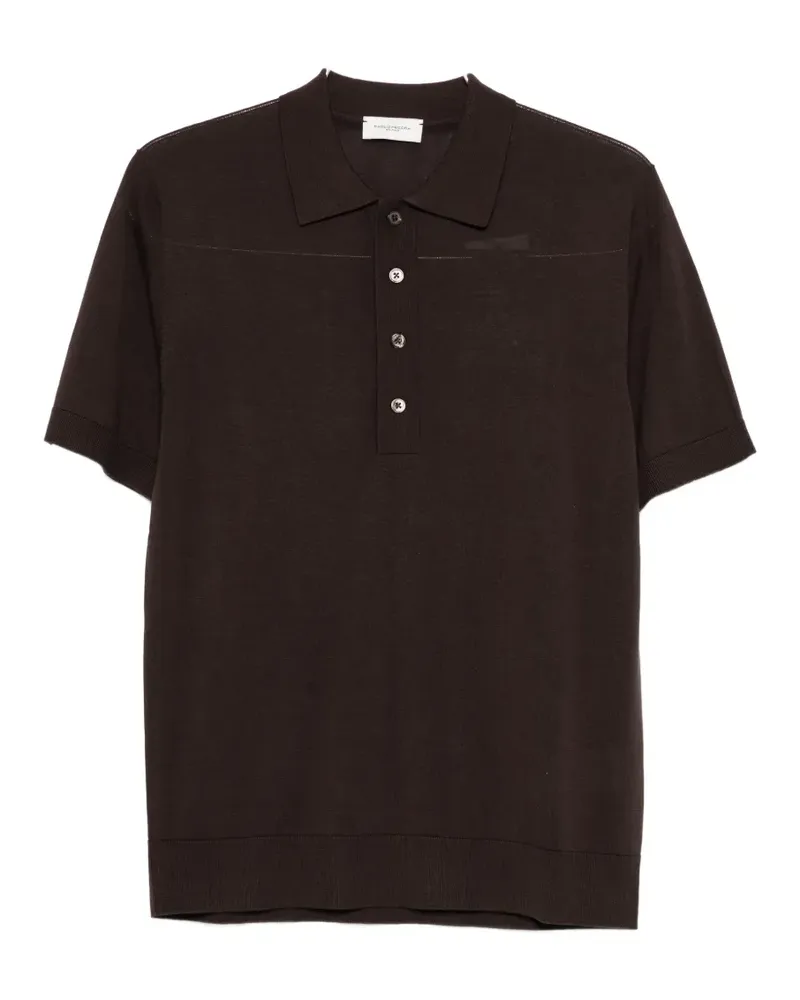 Paolo Pecora Milano buttoned polo shirt - Braun Braun