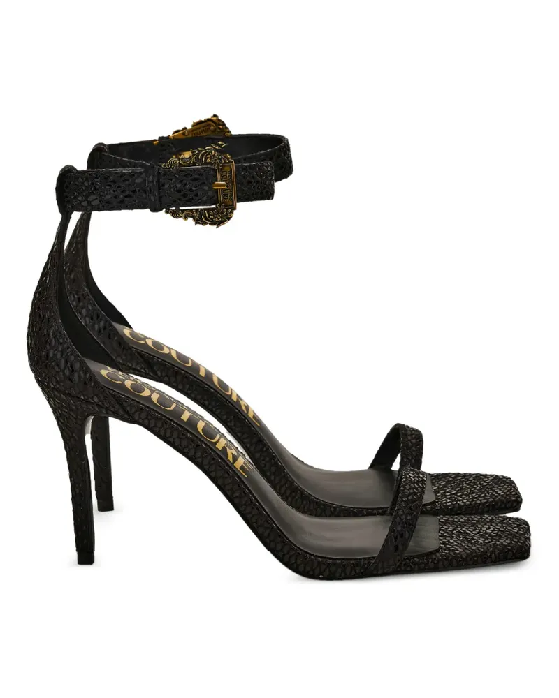Versace Jeans Sandalen mit Schnallenriemen - Schwarz Schwarz