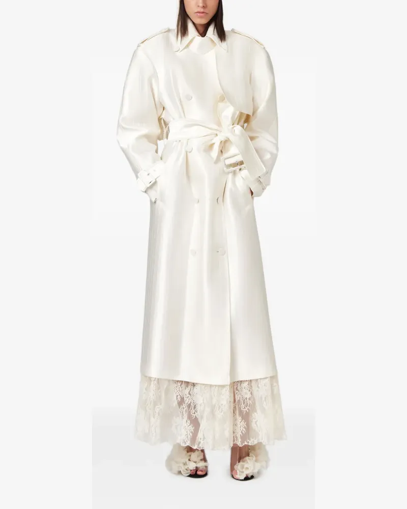 Giuseppe di Morabito Trenchcoat mit Nadelstreifen - Nude Nude