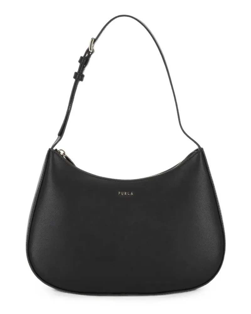 Furla Schultertasche mit Logo - Schwarz Schwarz