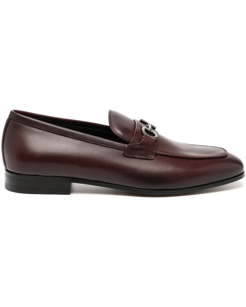 Ferragamo Loafer mit Gancini-Detail - Rot Rot