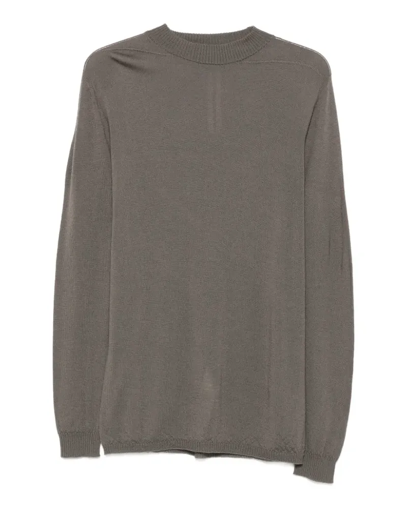 Rick Owens Pullover mit geripptem Saum - Grau Grau