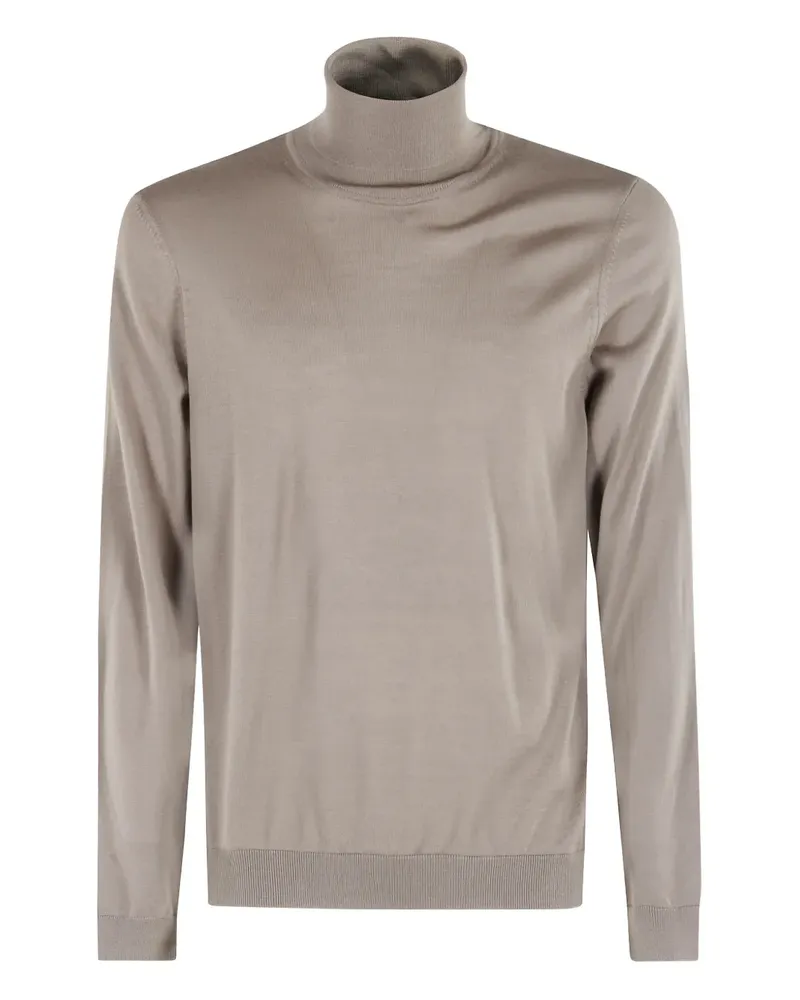 HUGO BOSS turtleneck long-sleeve sweater - Nude Nude
