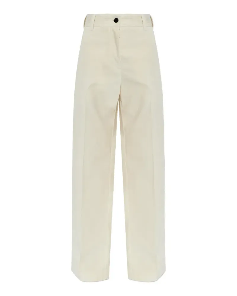Moncler Cordhose mit weitem Bein - Weiß Weiß