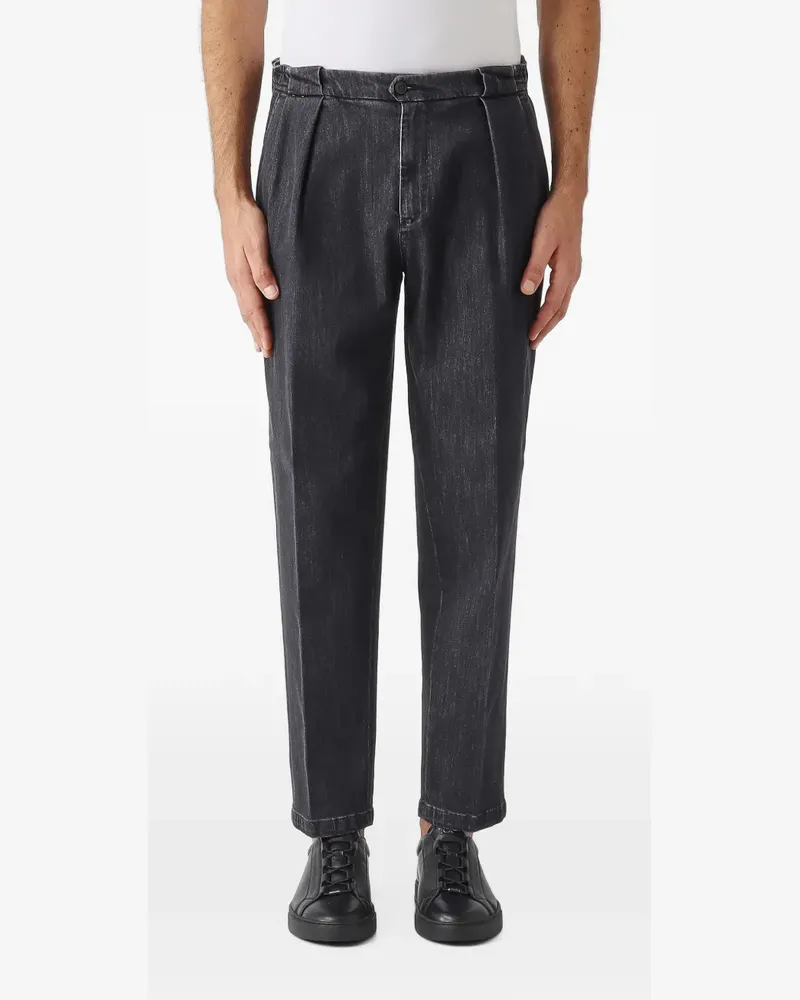 Briglia 1949 PortobelloD pleated jeans - Schwarz Schwarz