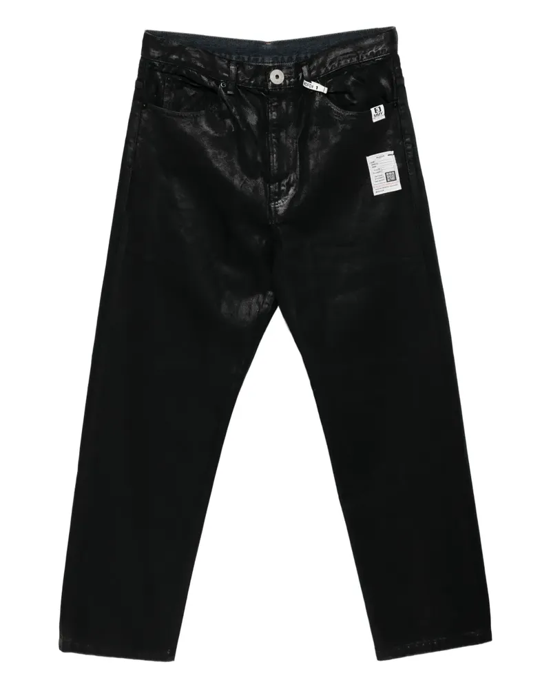 MIHARAYASUHIRO Beschichtete Jeans - Schwarz Schwarz