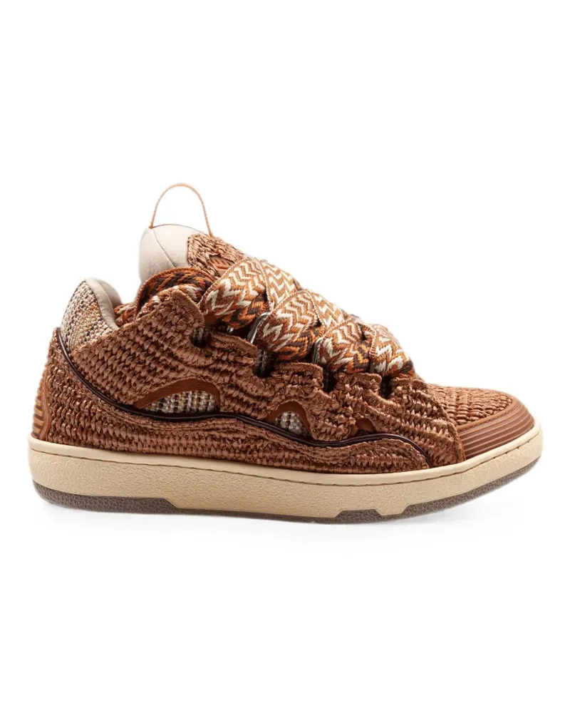 Lanvin Curb lace-up sneakers - Braun Braun