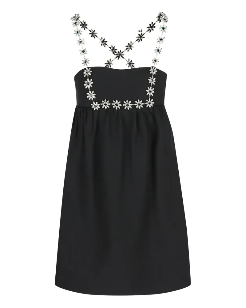 Prada Kleid mit Kristallverzierung - Schwarz Schwarz