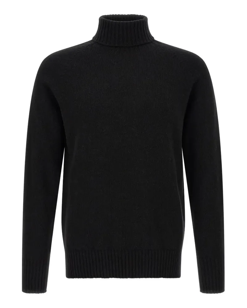 MA'RY'YA raglan-sleeve side-slit sweater - Schwarz Schwarz