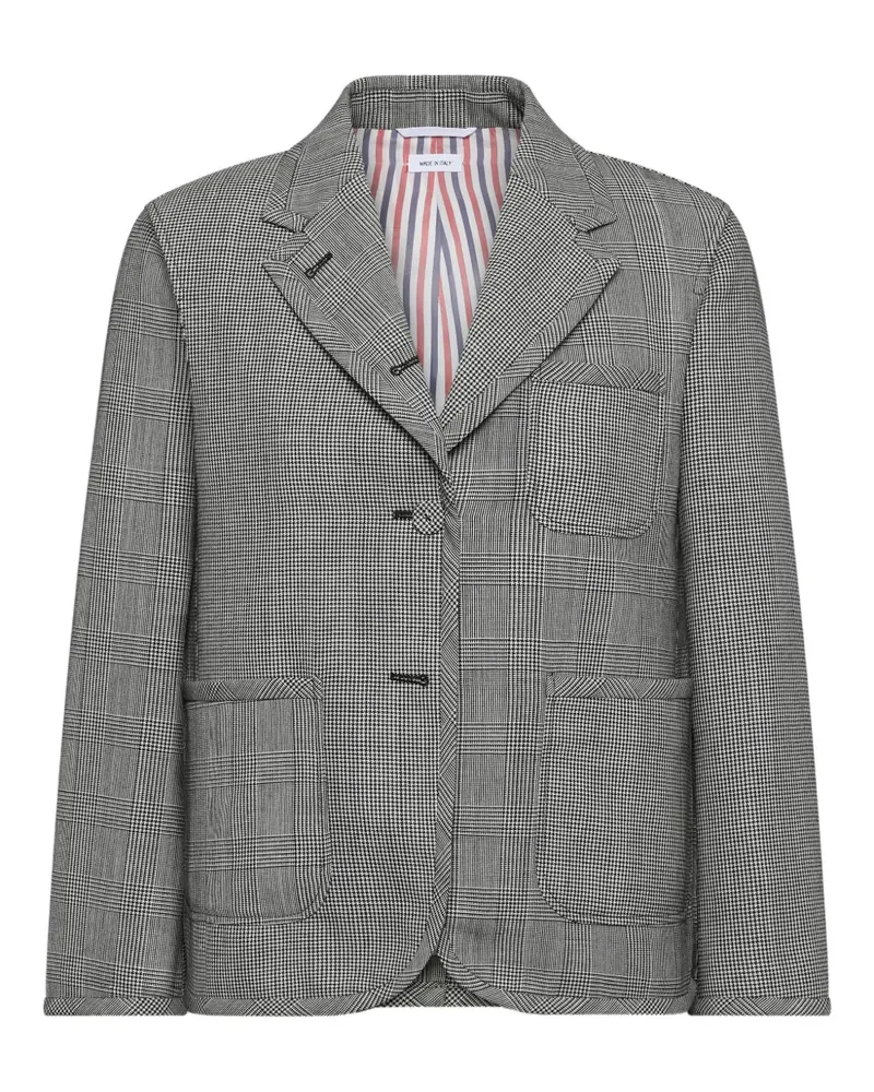 Thom Browne Prince of Whales cropped blazer - Grau Grau