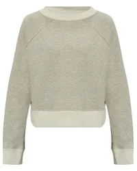 Victoria Beckham Sweatshirt mit U-Boot-Ausschnitt Grau