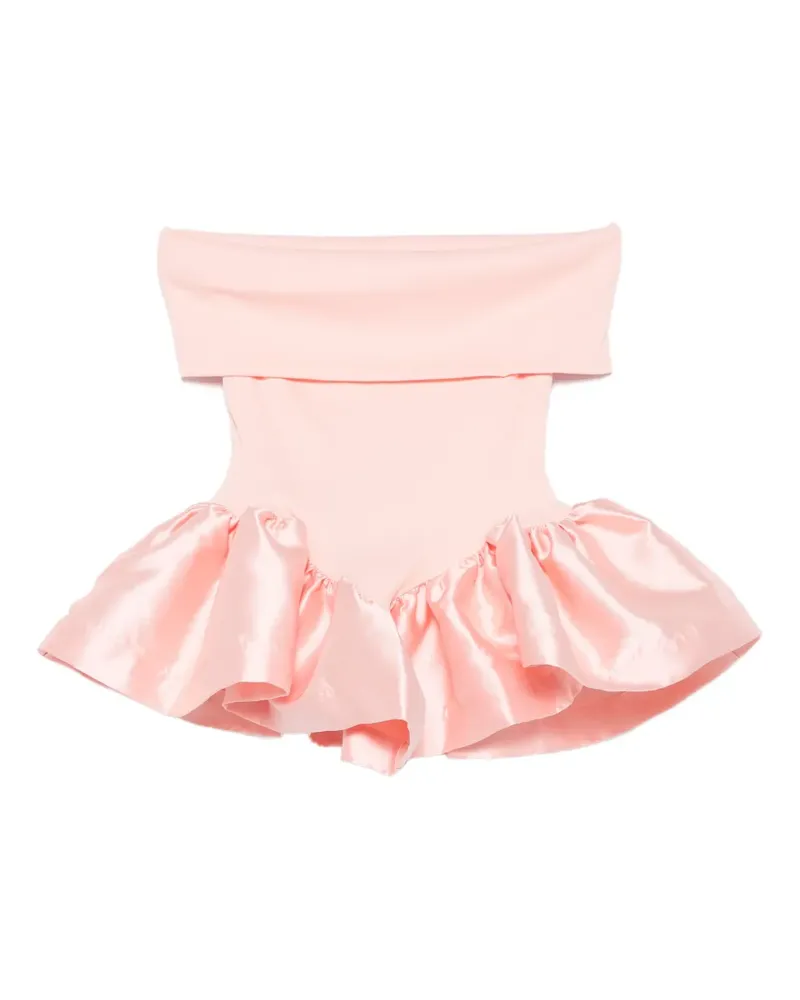 Marques ' Almeida off-shoulder peplum top - Rosa Rosa
