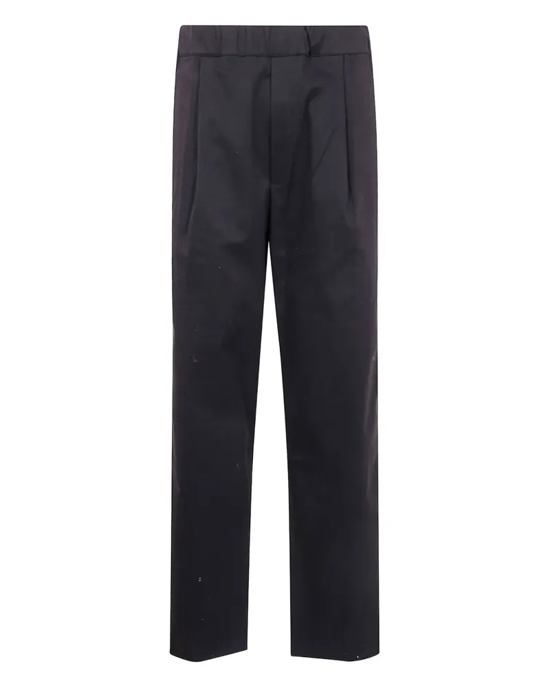 Laneus logo-embroidered trousers - Schwarz Schwarz