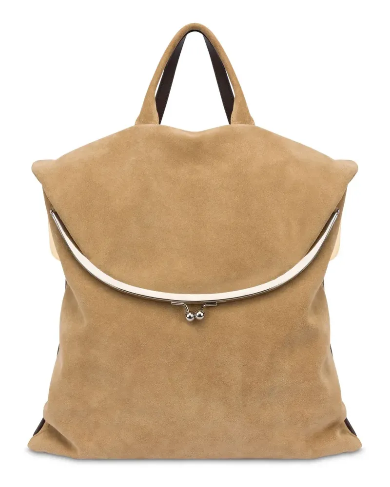 Moschino Handtasche mit Kettenriemen - Nude Nude