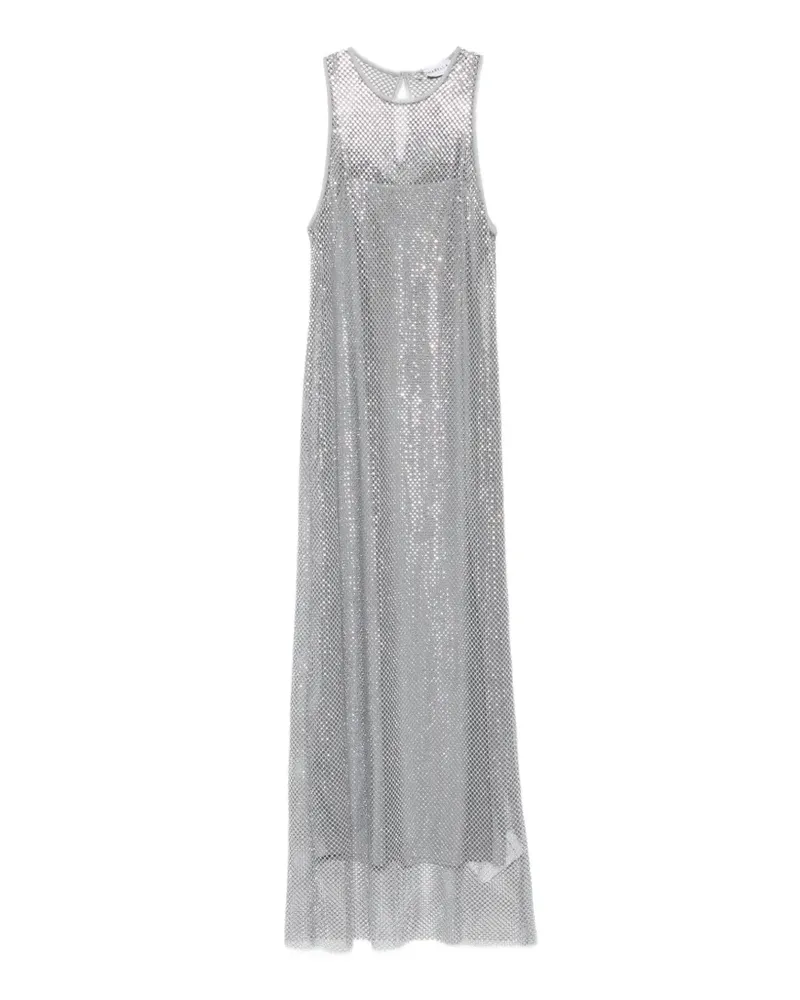 MARELLA metallic maxi dress - Silber Silber