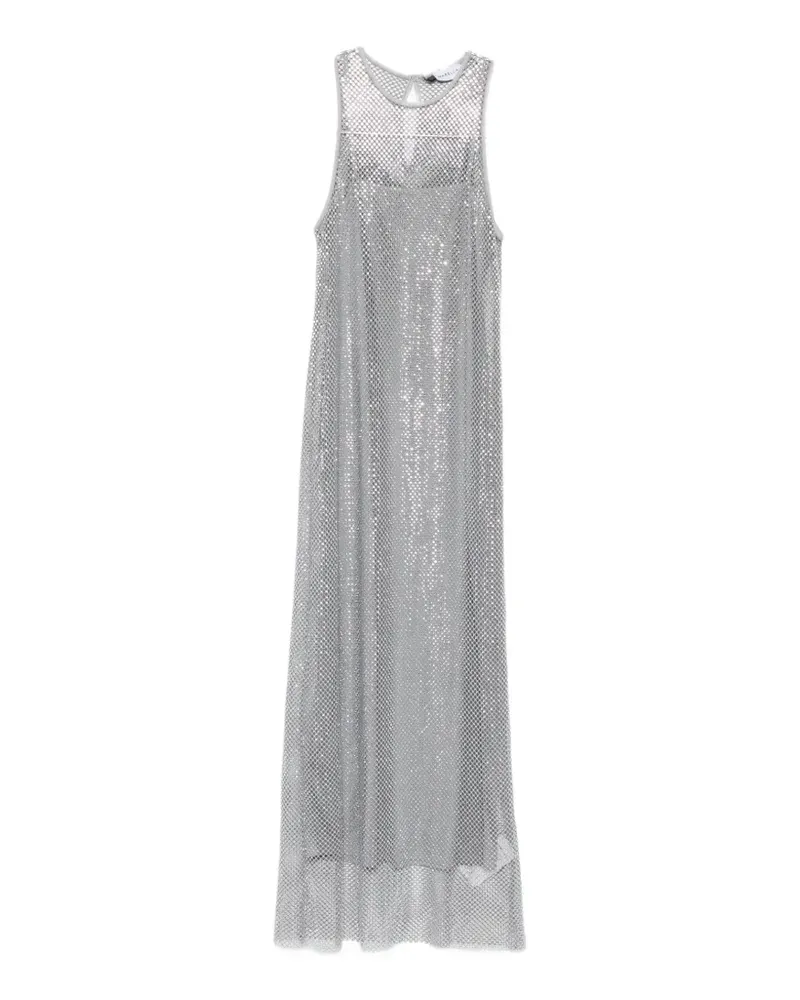 MARELLA metallic maxi dress - Silber Silber