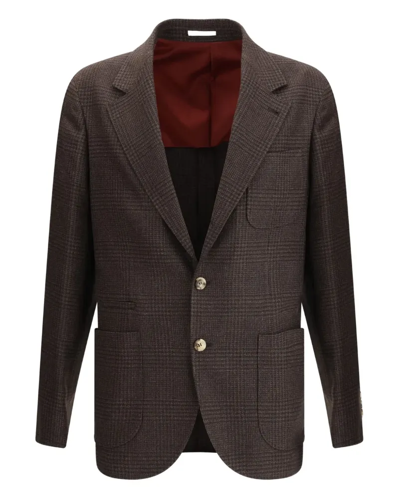 Brunello Cucinelli checked blazer - Braun Braun