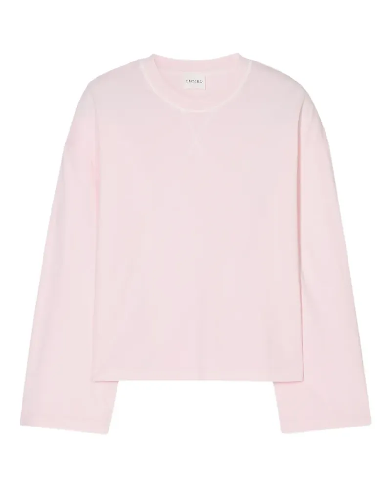 Closed T-Shirt mit Logo-Stickerei - Rosa Rosa