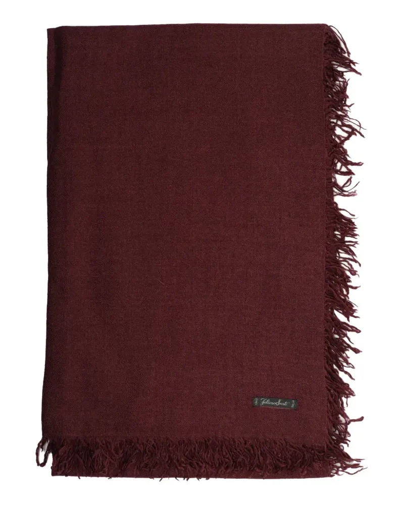 Faliero Sarti Enrica frayed scarf - Rot Rot